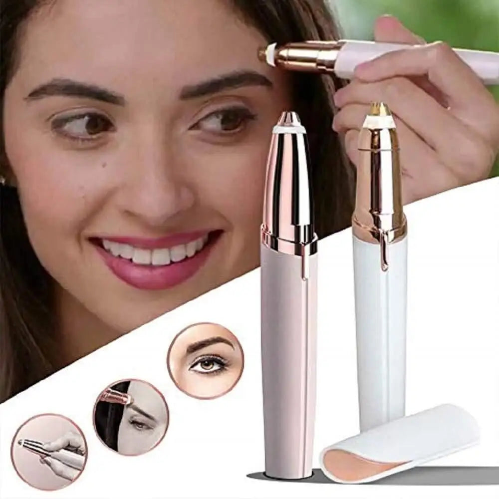 USB Electric Eyebrow Epilator Professional Eye Brow Trimmer Mini Portable Shaper Shaver Razor For Make Up Painless Hair Removal