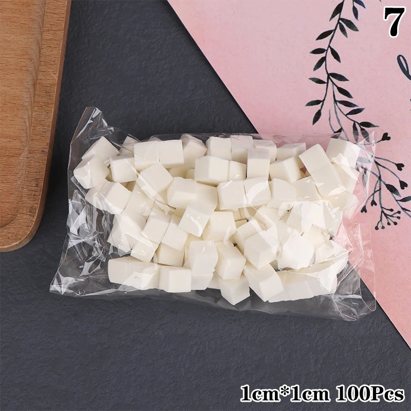 20/30/50/100Pcs 1/1.5cm Soft Sponges Gradient Nail Art Stamper Tools Color Fade Manicure DIY Creative Nail Accessories