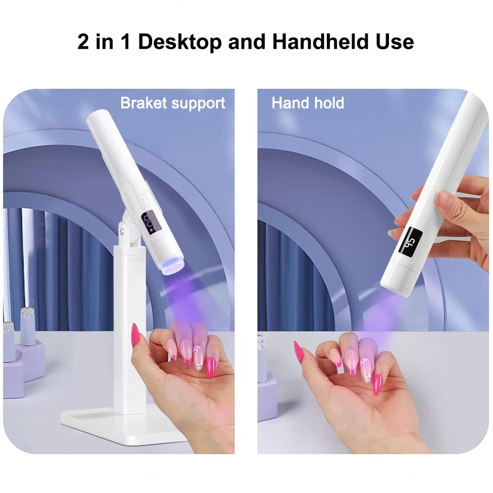 UV LED Nail Lamp Portable Nail Drying Lamp Stand Lamp Nail Art Mini UV Light For Nails LED Lamp for Professional Nails Dryer