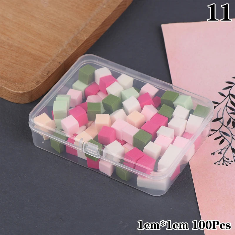 20/30/50/100Pcs 1/1.5cm Soft Sponges Gradient Nail Art Stamper Tools Color Fade Manicure DIY Creative Nail Accessories