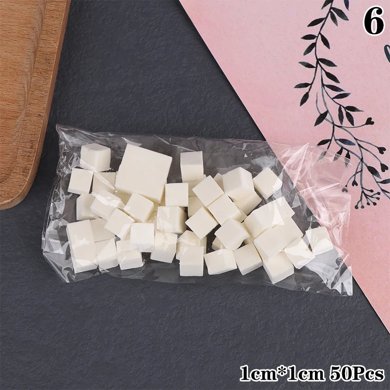 20/30/50/100Pcs 1/1.5cm Soft Sponges Gradient Nail Art Stamper Tools Color Fade Manicure DIY Creative Nail Accessories