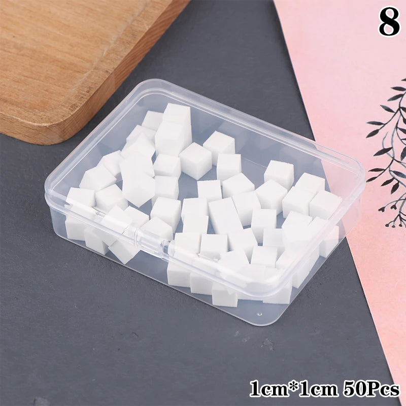 20/30/50/100Pcs 1/1.5cm Soft Sponges Gradient Nail Art Stamper Tools Color Fade Manicure DIY Creative Nail Accessories