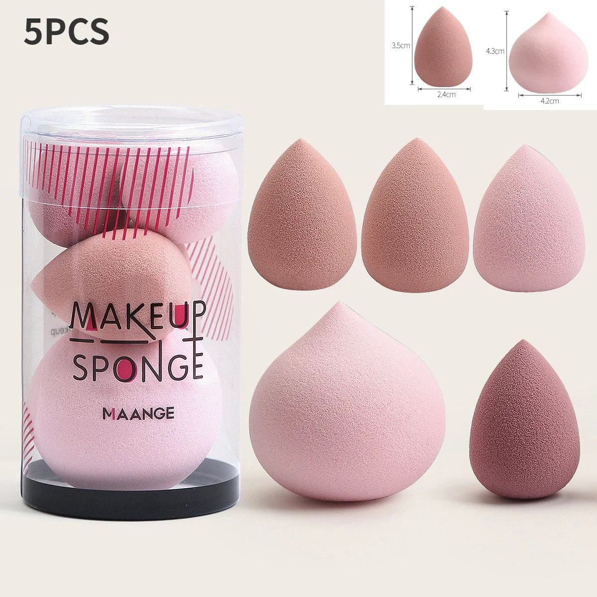 7Pcs/Set Makeup Sponge Set Face Beauty Cosmetic Powder Puff for Foundation Cream Concealer Make Up Blender Tools Makeup Sponge